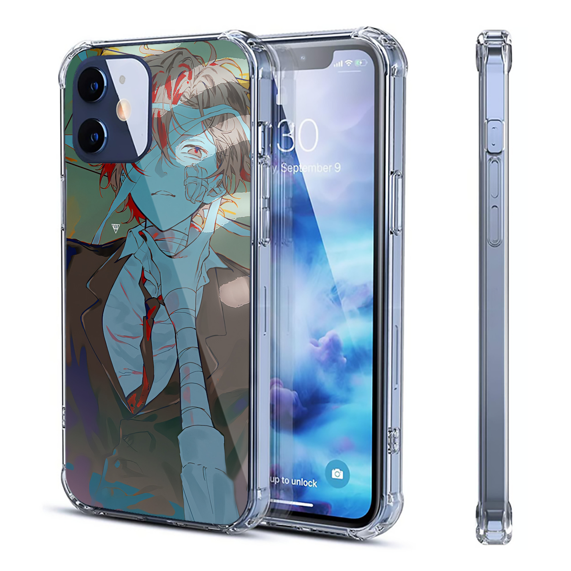 （画像用） 文豪ストレイドッグス Bungo Stray Dogs 【iPhone 12シリーズ対応】透明スマホケース（クリアソフトケース）